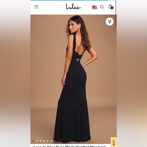 Lulus Love In You Eyes Black Mermaid Gown